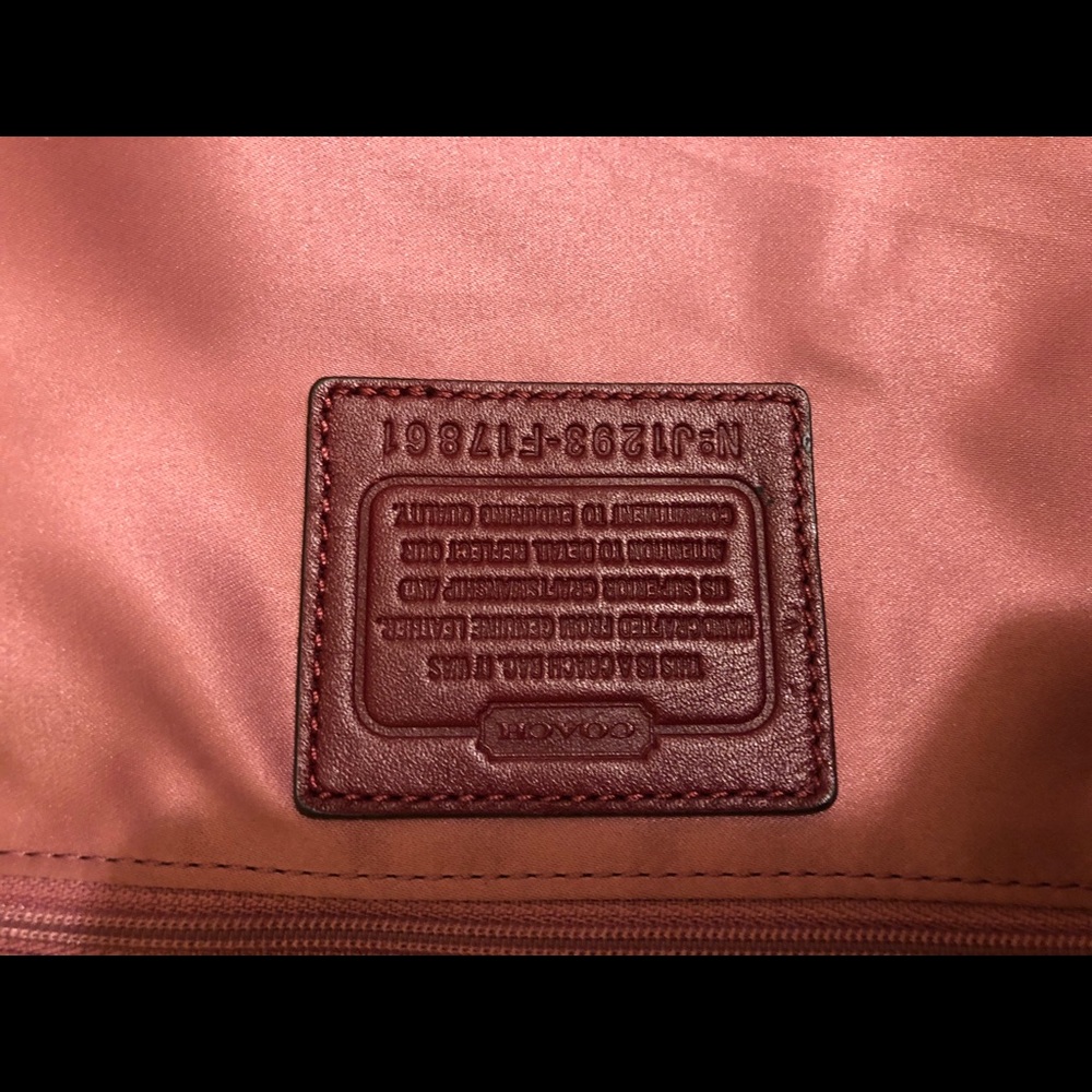 Coach Chelsea ashlyn patent f17861 crimson red bag - Picture 10 of 12